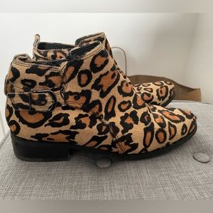 Leopard Print Blondo Booties